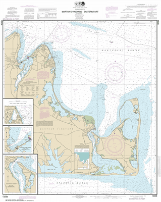13238 - Martha's Vineyard Eastern Part; Oak Bluffs Harbor; Vineyard Haven Harbor; Edgartown Harbor