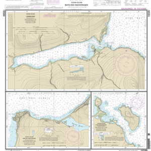 16599 - Bays and Anchorages, Kodiak Island Karluk Anchorage; Larsen Bay; Uyak Anchorage