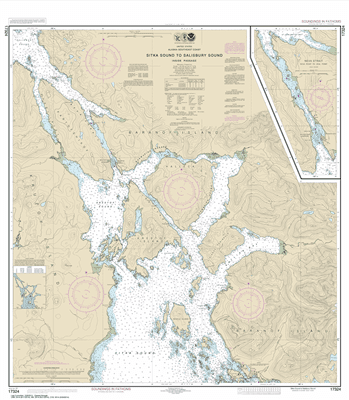 17324 - Sitka Sound to Salisbury Sound, Inside Passage; Neva Strait - Neva Pt. to Zeal Pt.