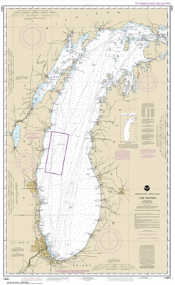 14901 - Lake Michigan (Mercator Projection)